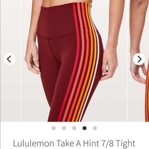 LULU Take A Hint 7/8 Legging